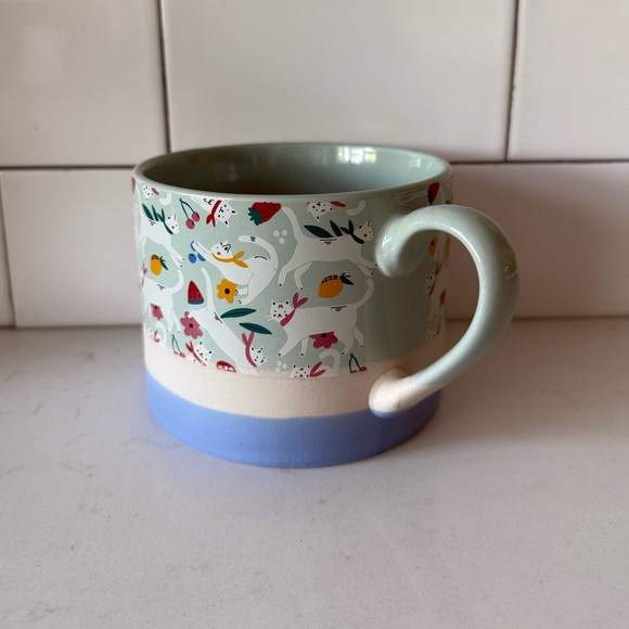 Prima Design Ceramic Cat Mug 18oz – Kitty with Watermelon Strawberry Lemon Cup - Picture 3 of 6